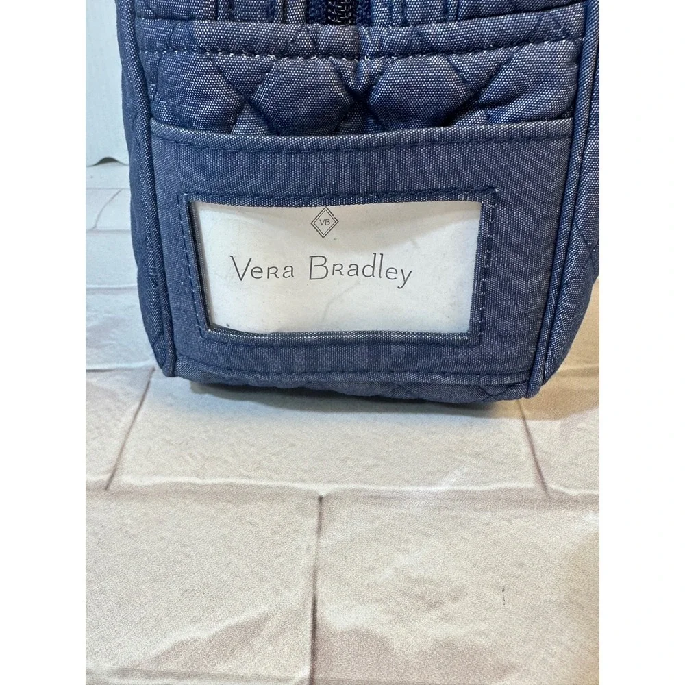 Vera Bradley Lunch Bunch Quilted Denim Insulated Lunch Bag Indigo Blue 24761-L81